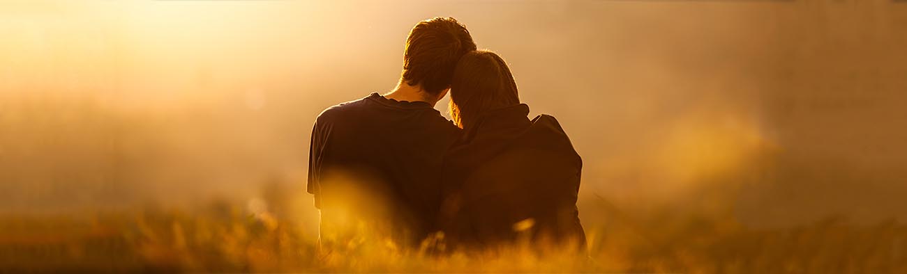 Couple looking ahead in the distance or future, simple concept, Couple looking ahead in the distance or future, simple concept, relationship, mariage